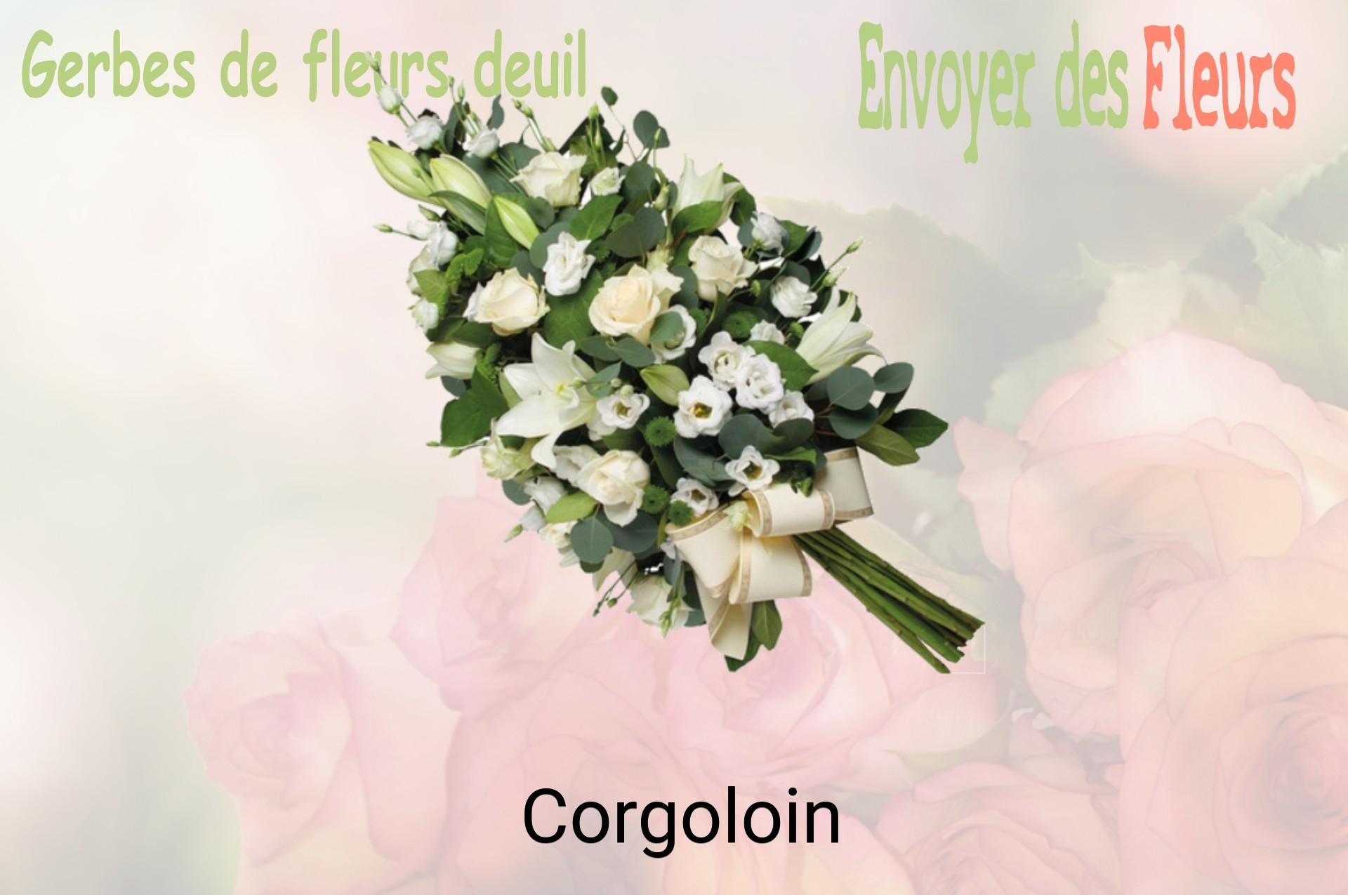 Gerbe de fleurs de deuil livrée à Corgoloin